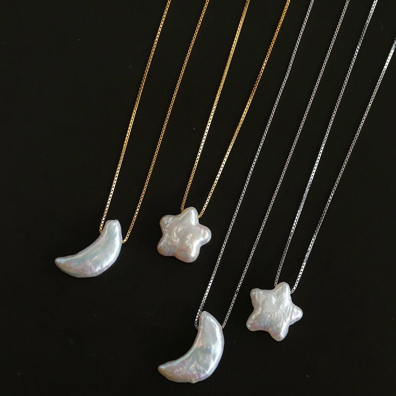 Vintage 925 Sterling Silver Celestial Star & Moon Pendant Necklace - Image 5