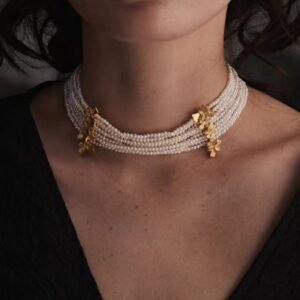 French Vintage Multi-Layer Mini Pearl Choker